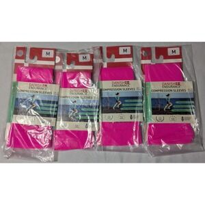 DANISH ENDURANCE (4 Pack) Women Medium Pink 18-21‎ mmHg Compression Sleeves NEW
